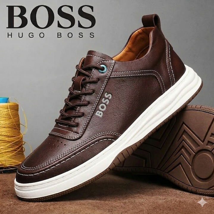 Classic Leather Smart-Casual Sneakers-2026