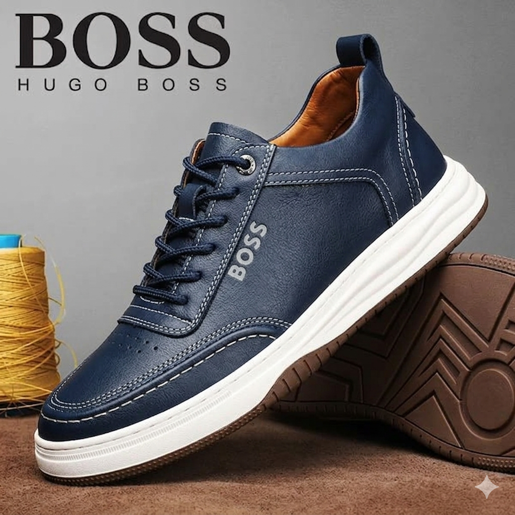 Classic Leather Smart-Casual Sneakers-2026