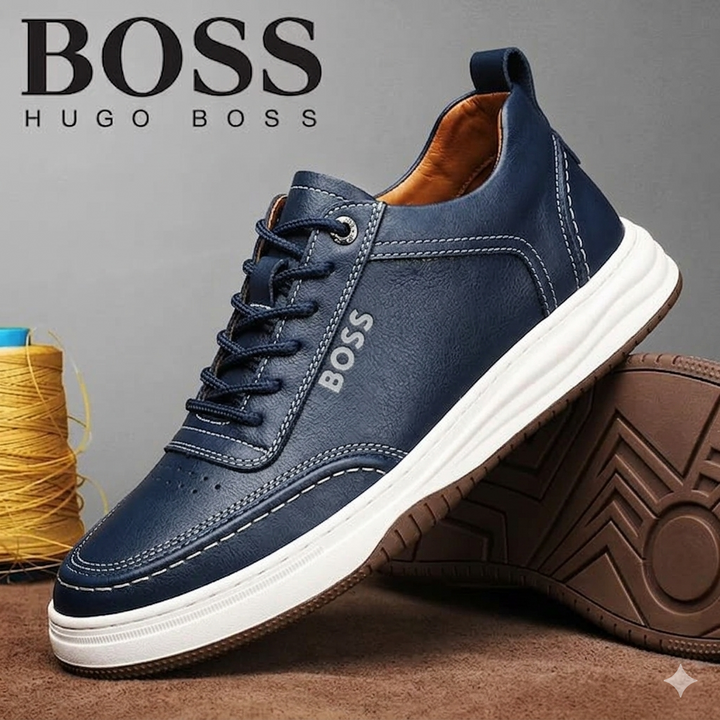 Classic Leather Smart-Casual Sneakers-2026