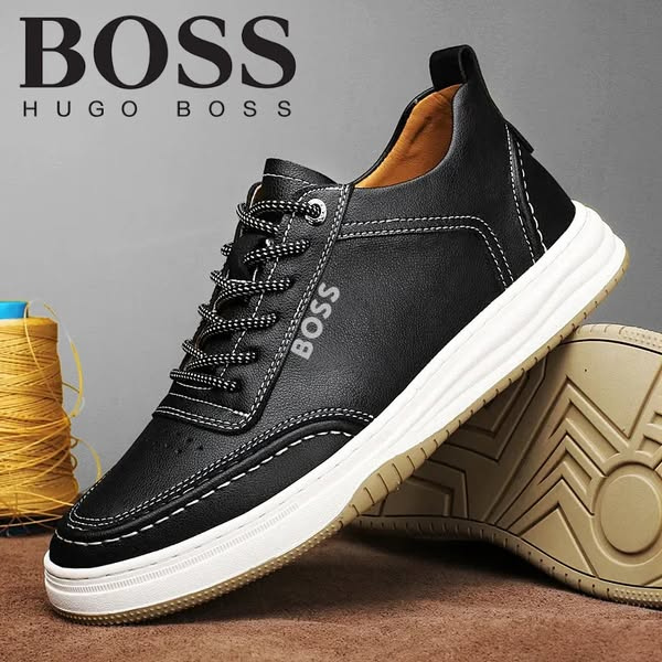 Classic Leather Smart-Casual Sneakers-2026